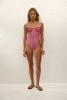 pink onepiece swimsuit