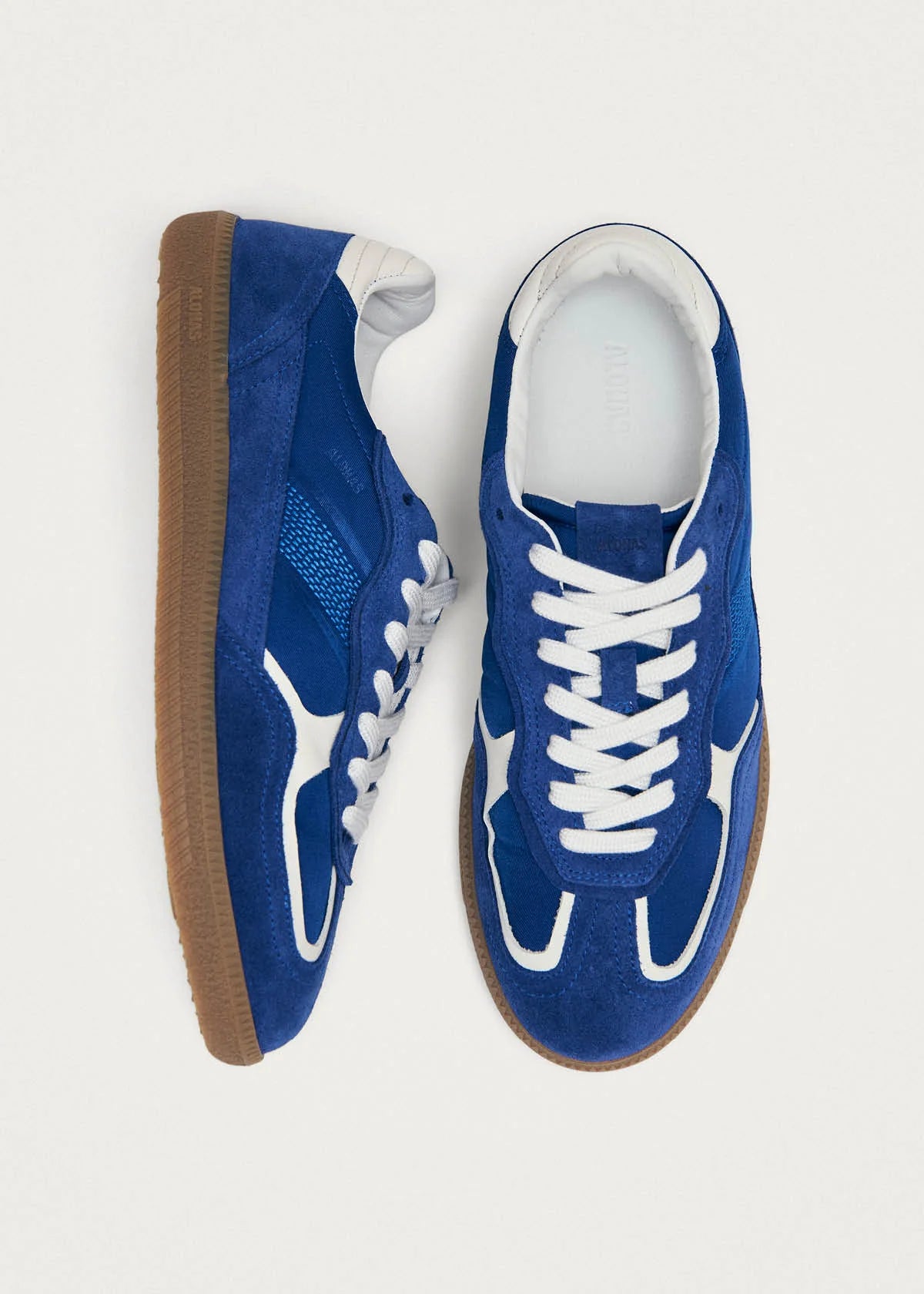 blue suede sneaker