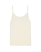 cream tank top with scalloped edges
