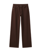 wide leg pant in brown