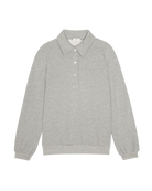 grey polo sweatshirt
