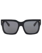 oversized square black sunglasses