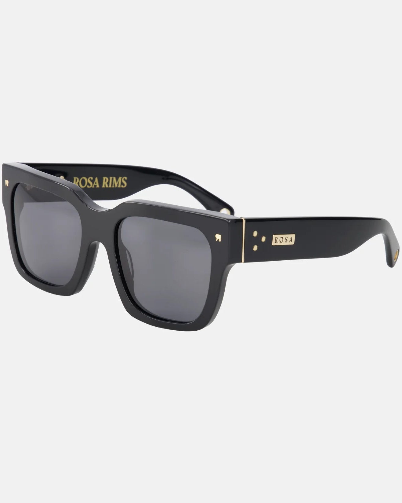 oversized square black sunglasses