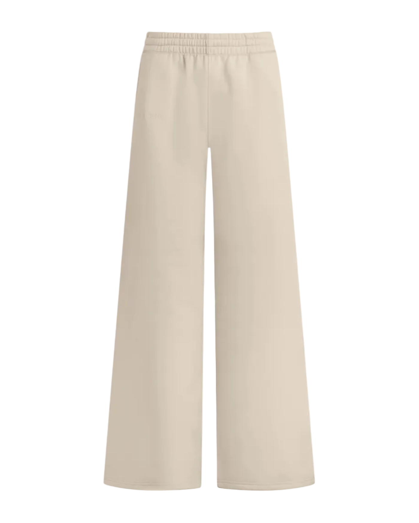 wide leg sweatpants in light brown