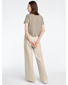wide leg sweatpants in light brown