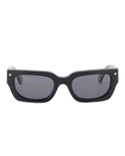 rectangular sunglasses in black