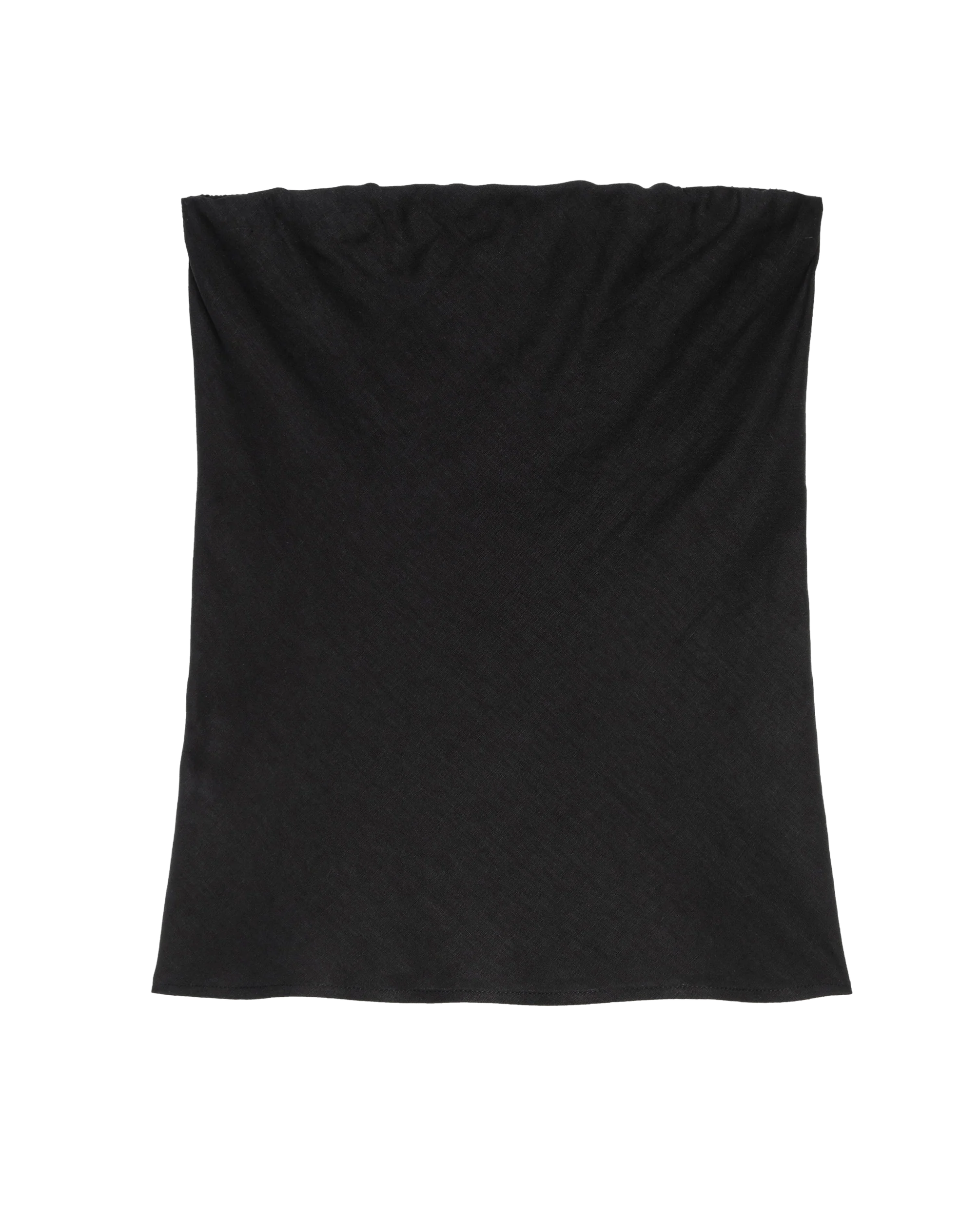 black tube top in black