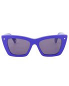oversized cateye purple sunglasses