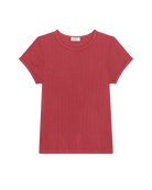 pink/red pointelle t-shirt