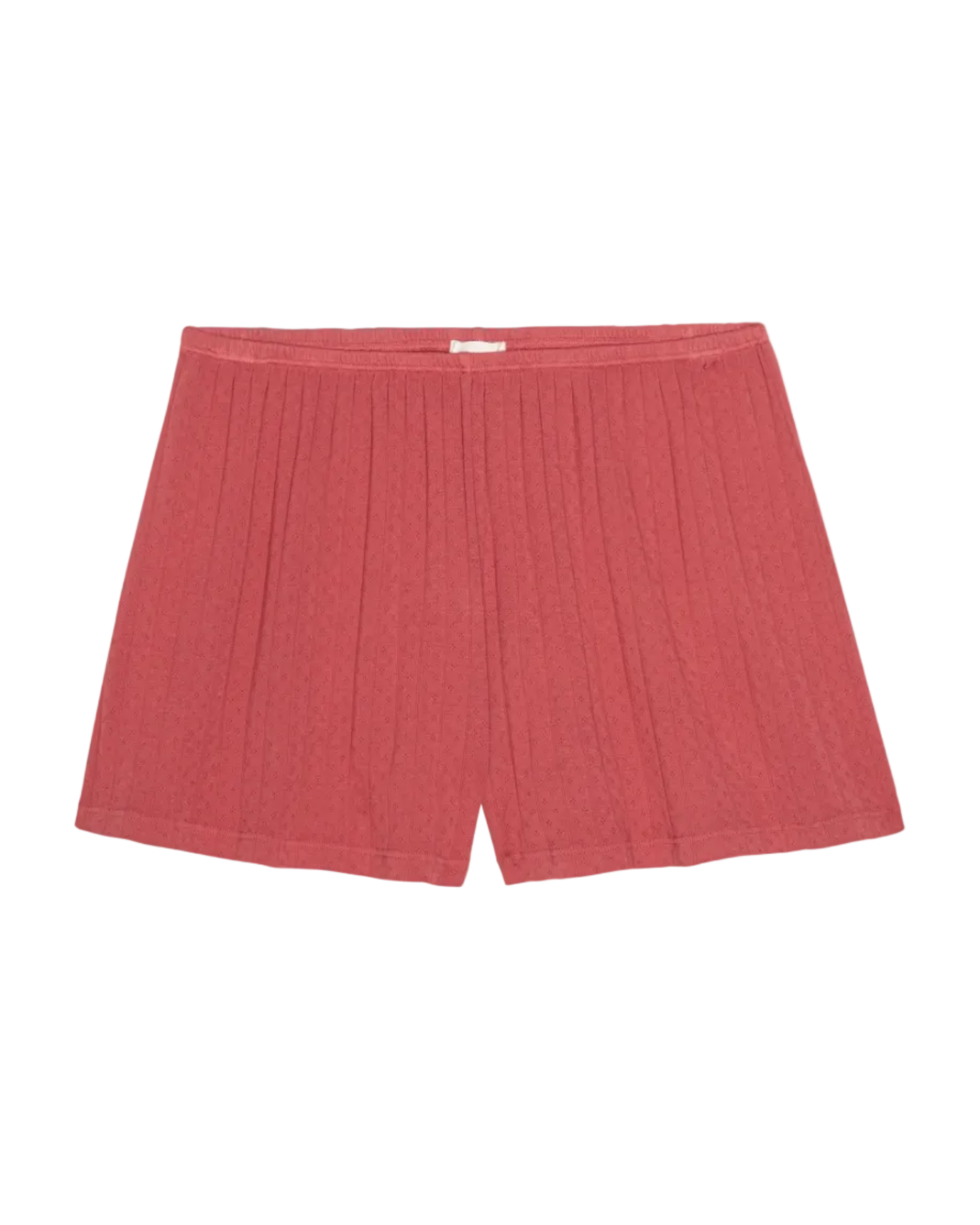 lounge pointelle short in pink/red