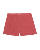 lounge pointelle short in pink/red