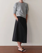 black midi skirt