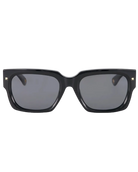 oversized square black sunglasses