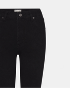 black bootcut denim pants