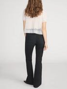 short sleeve knit tie sweater top