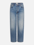 light wash blue denim pants 