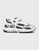 white and navy sneakers