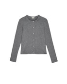 grey ribbed cardigan