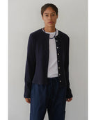 navy ribbed cardigan