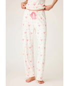 pj lounge pants with pink martinis all over
