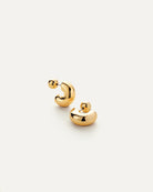 chunky small hoops in gold