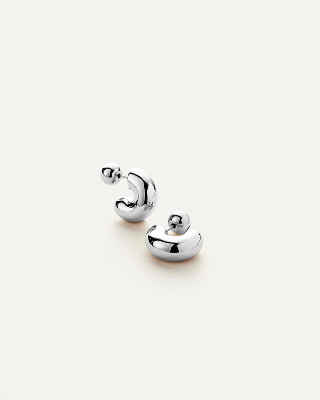 silver chunky hoops