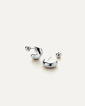 silver chunky hoops