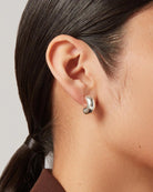  silver chunky hoops