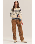 fair isle cream cardigan