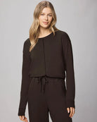 crewneck sweatshirt in brown