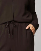 crewneck sweatshirt in brown