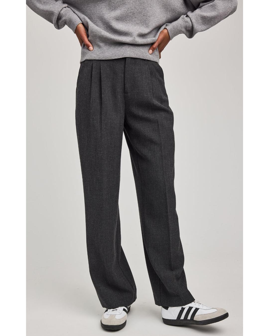 dark grey tailored pant