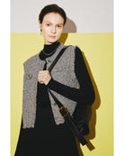 grey tweed vest 