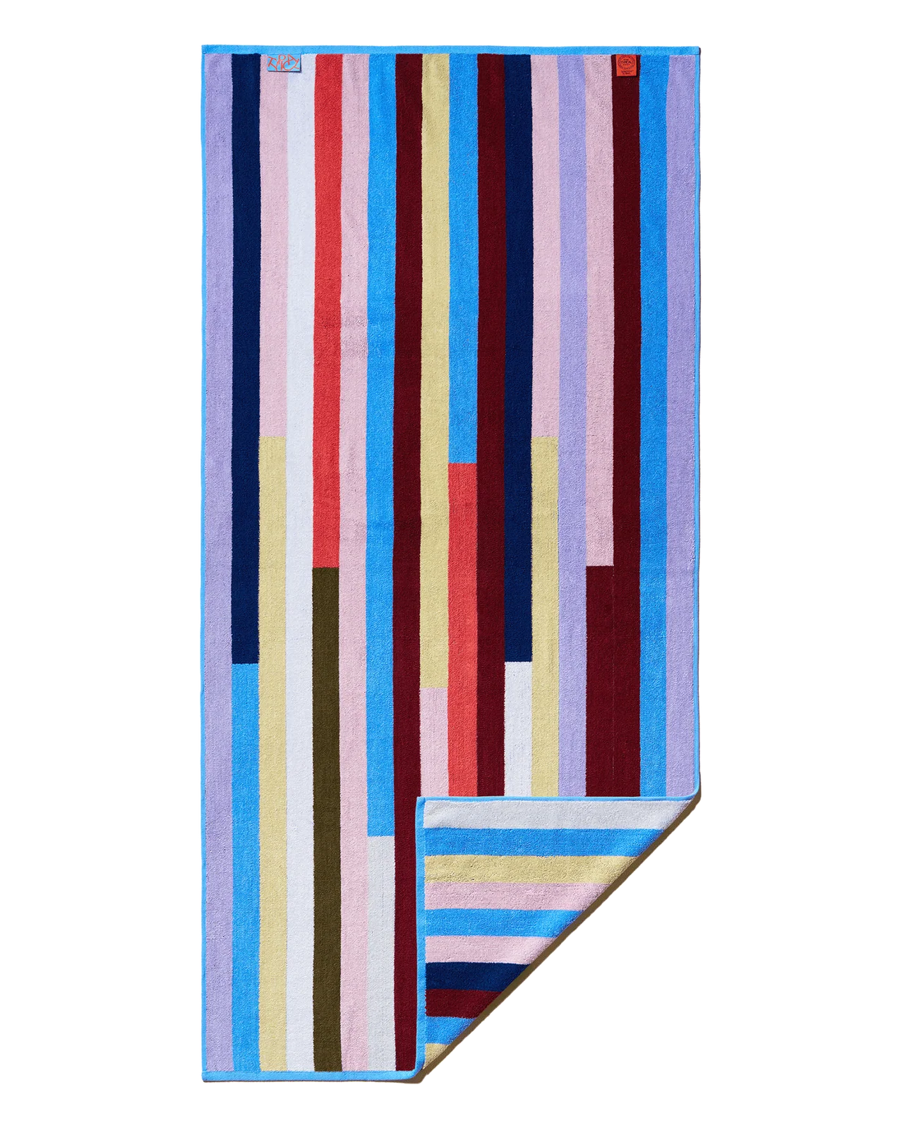 bath towel with lots of colours