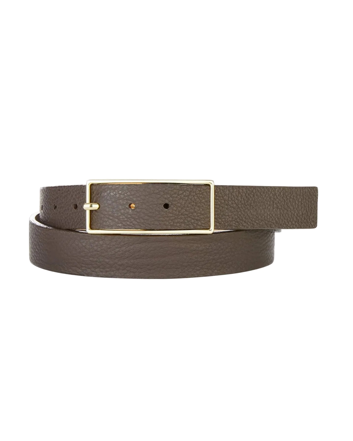 brown leather belt