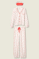 pj set in pink with cherries all over