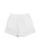 white gauzy shorts