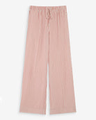 wide leg striped pant in coral