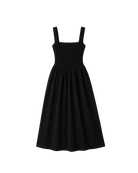 black midi dress