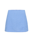 mini skirt in blue gingham