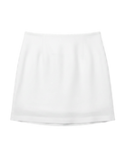 white mini skirt