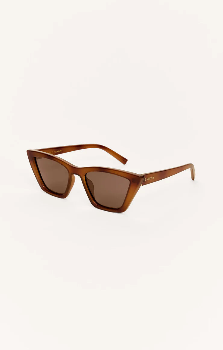 brown rectangular sunglasses