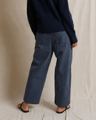 blue utility pant with a drawstring