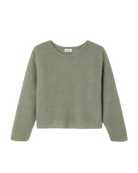 green round neck long sleeve sweater