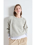 light grey crewneck sweater 