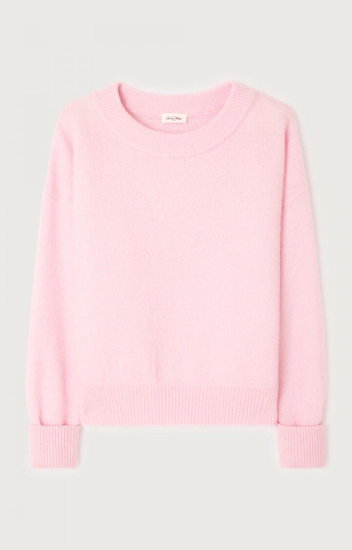 knit sweater in light pink