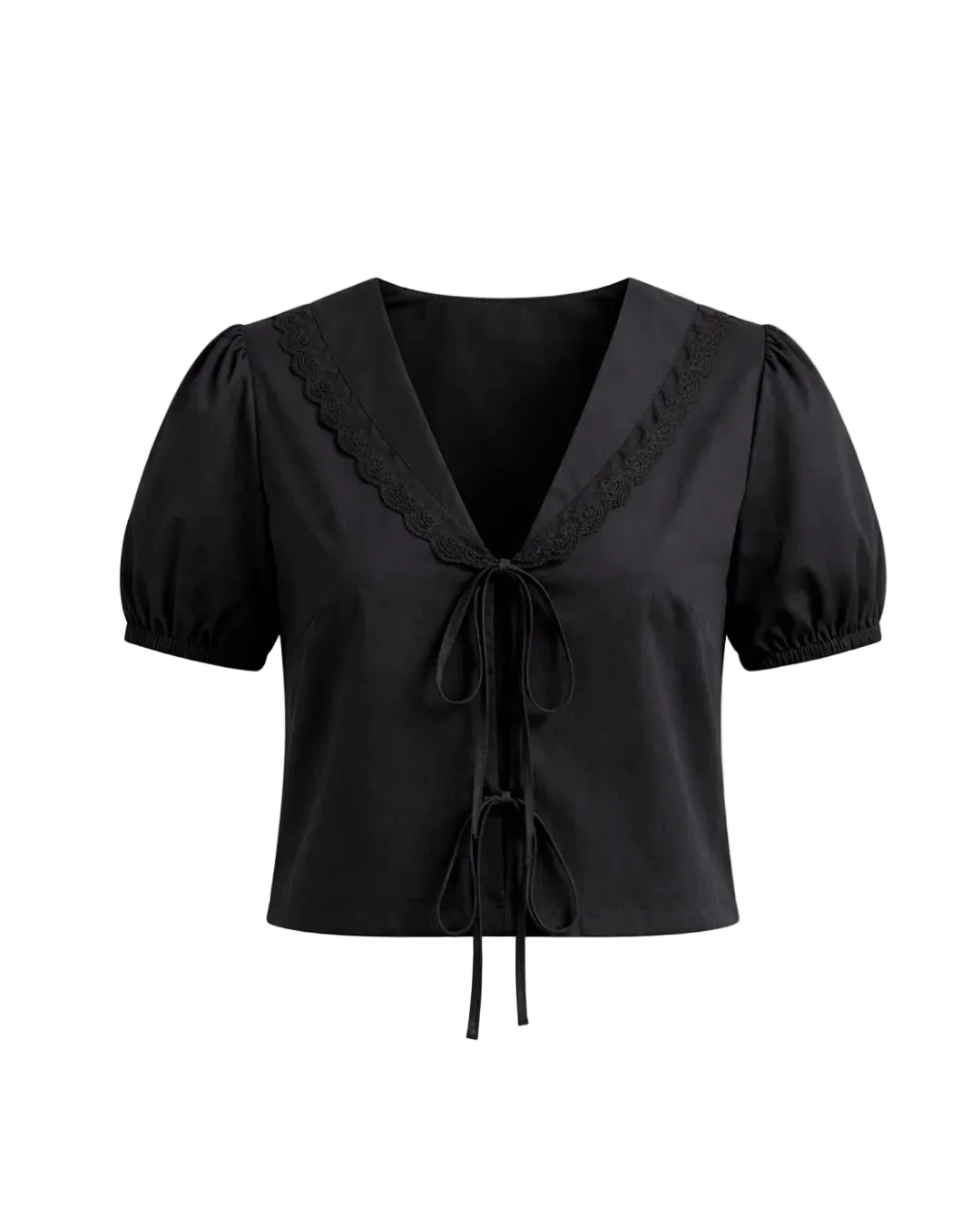matching short and shirt set in black