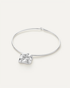 silver woven pendant necklace