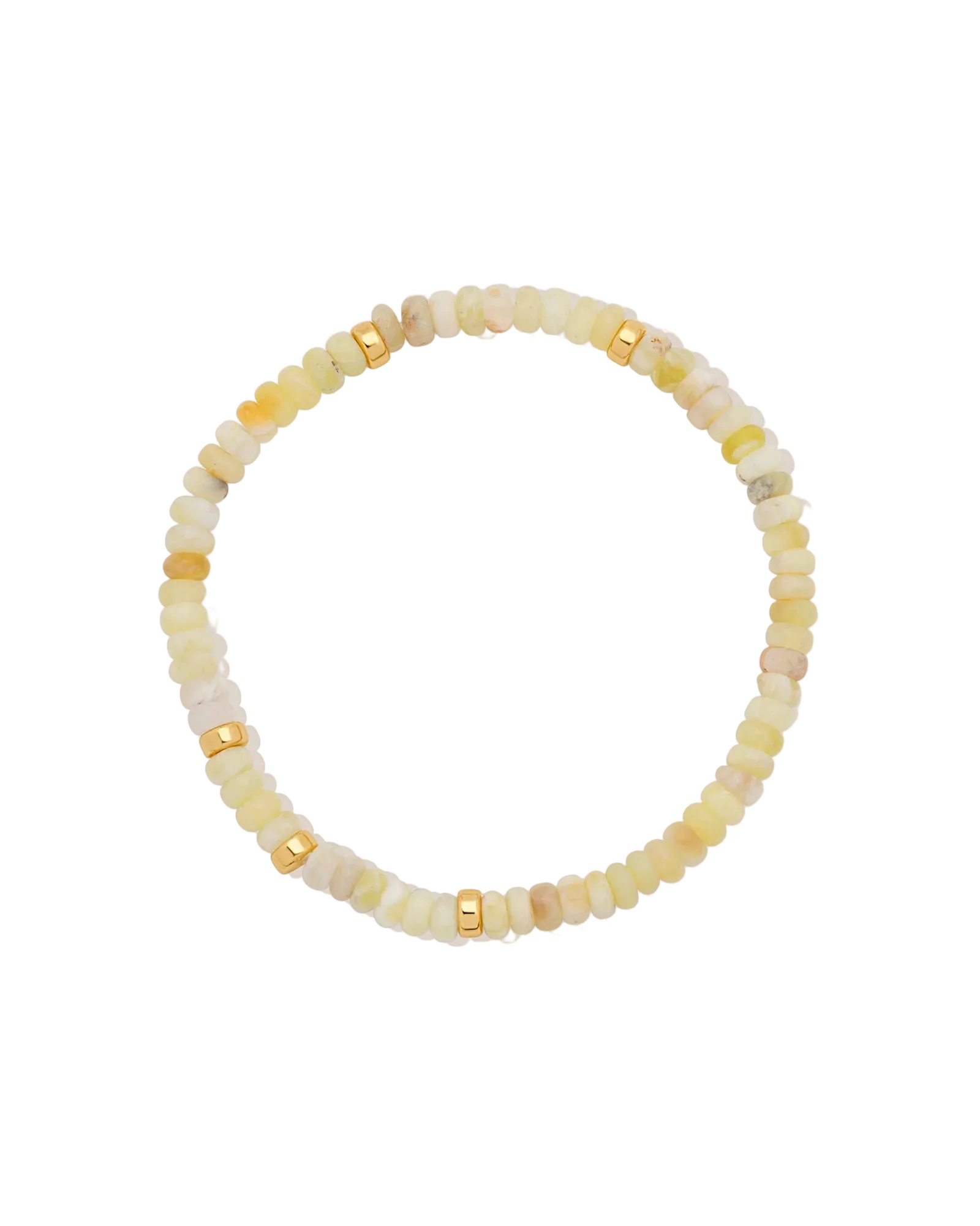 yellow beaded bracelet