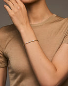 yellow stone and diamond tennis bracelet